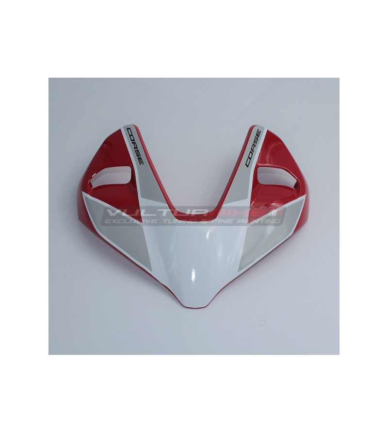 Design fairing sticker S CORSE grey - Ducati Streetfighter V4 / V2