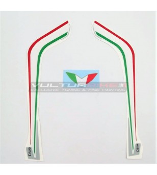 Autocollants tricolores pour bulle Ducati Corse - Multistrada V2/950/1200/1260/Enduro
