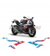 Adesivi carene laterali replica BMW M1000RR per moto BMW S1000RR 2019 / 2021