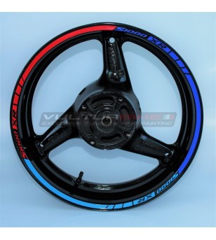 Three-colour stickers for wheels - BMW S1000XR