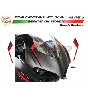 Pegatinas especiales de domo rojo-negro - Ducati Panigale V4 / V4S / V4R