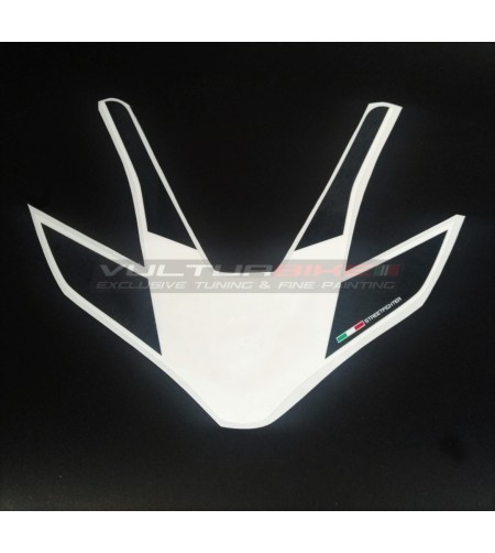 Adesivo cupolino design S CORSE bianco nero - Ducati Streetfighter V4 / V2 