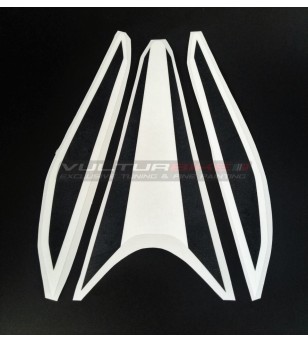 Autocollants de queue design S CORSE blanc noir - Ducati Streetfighter V4 / V2