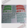 Autocollants universels colorés factory racing 