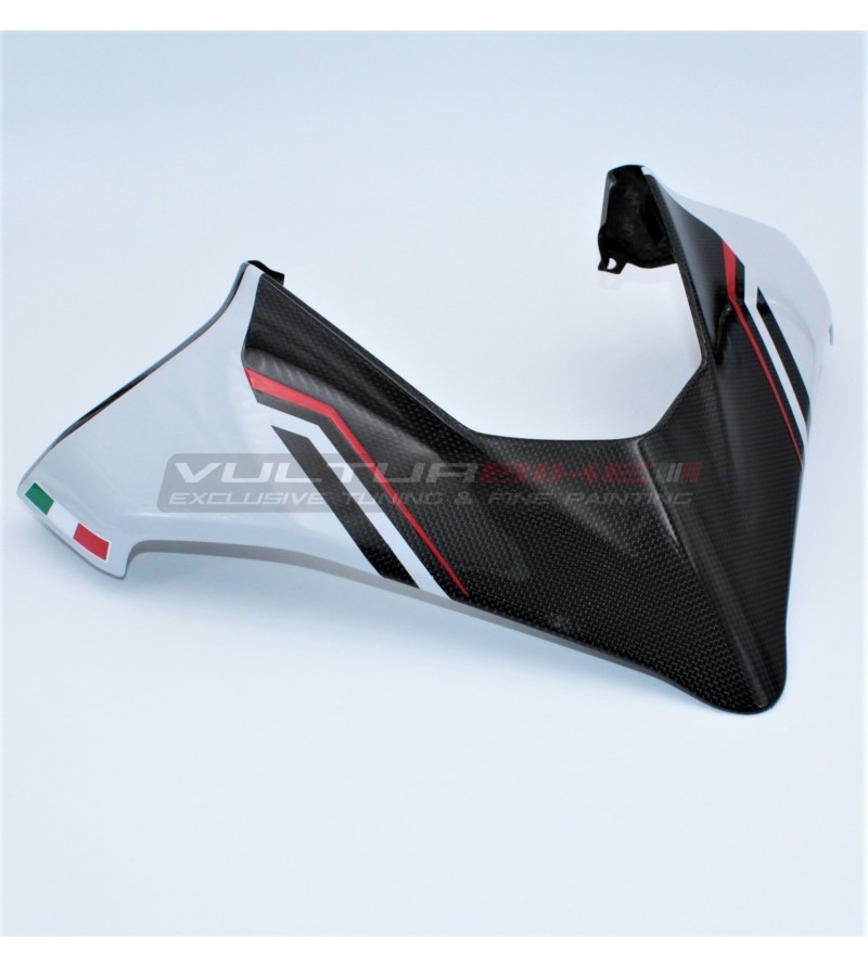 Custom Carbon Windscreen - Ducati Multistrada V4S (ICEBERG WHITE)