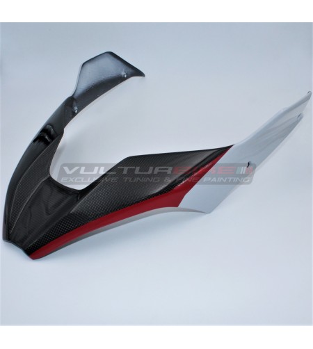 Cover superiore in carbonio per puntale - Ducati Multistrada V4S (ICEBERG WHITE)