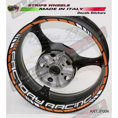 Universal colored Factory Racing stickers 