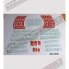 Universal colored Factory Racing stickers 