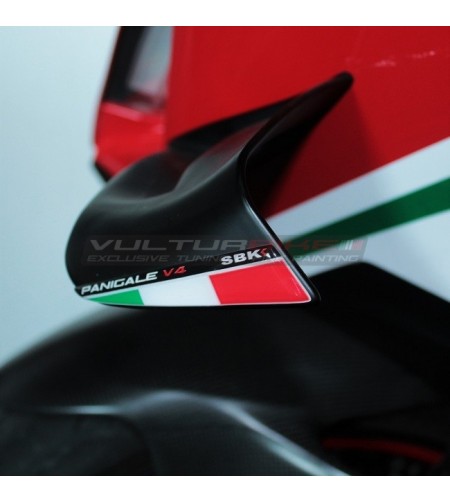 Drapeaux SBK tricolores 3D pour palmes - Ducati Panigale V4 / V4S 2022