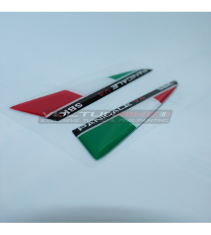 3D tricolor SBK flags for fins - Ducati Panigale V4 / V4S 2022
