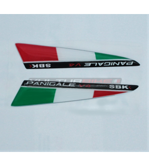 Bandiere SBK tricolore in 3D per alette - Ducati Panigale V4 / V4S 2022