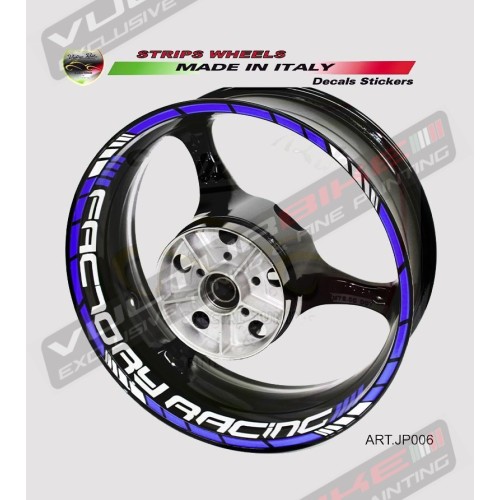 Universal colored Factory Racing stickers 