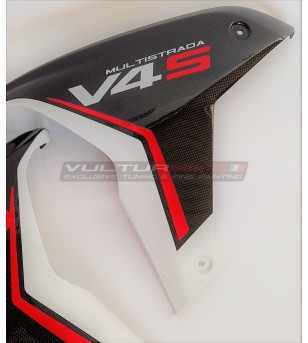 Pannelli laterali in carbonio - Ducati Multistrada V4S (ICEBERG WHITE)