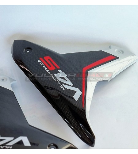 Pannelli laterali in carbonio - Ducati Multistrada V4S (ICEBERG WHITE) 