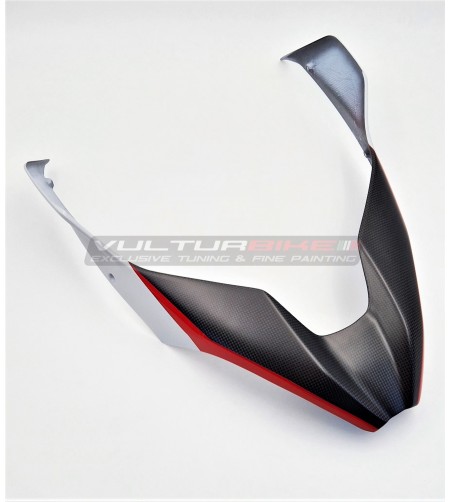 Carbon top cover for toe cap - Ducati Multistrada V4S (ICEBERG WHITE) 