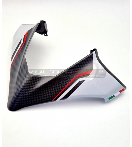 Bulle carbone sur mesure - Ducati Multistrada V4S (ICEBERG WHITE) 
