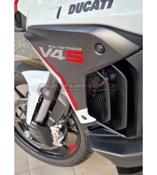 Panneaux latéraux en carbone - Ducati Multistrada V4S (ICEBERG WHITE)