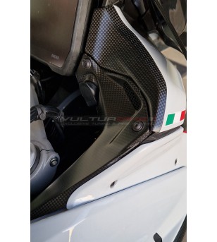 Cubierta superior de carbono para puntera - Ducati Multistrada V4S (ICEBERG WHITE)