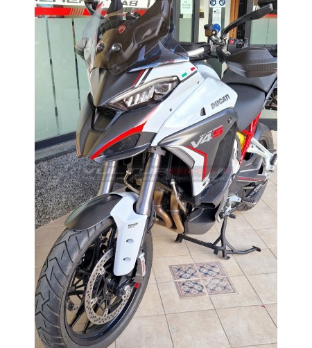 Cupolino in carbonio personalizzato - Ducati Multistrada V4S (ICEBERG WHITE) 