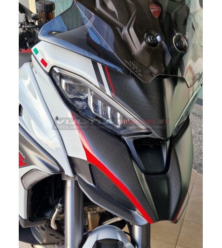 Custom Carbon Verkleidung - Ducati Multistrada V4S (ICEBERG WEISS) 