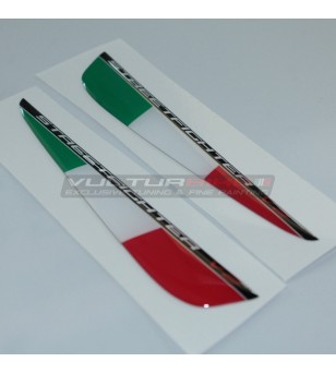 Banderas tricolores italianas resina para aletas - Ducati Streetfighter V2