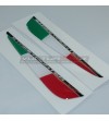 Bandiere tricolore italiano resinate per alette - Ducati Streetfighter V2 