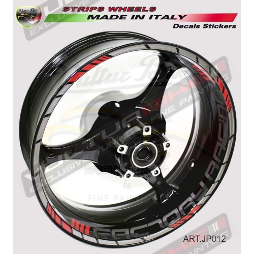 Universal colored Factory Racing stickers 