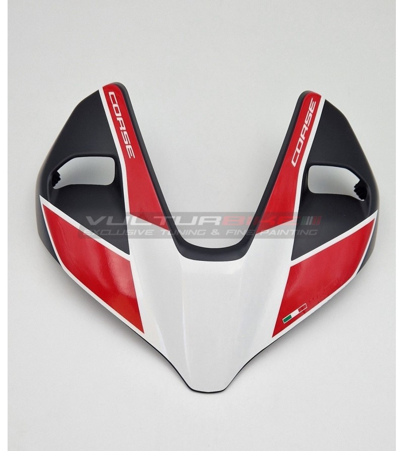 Autocollant design bulle S CORSE rouge - Ducati Streetfighter V4 / V2