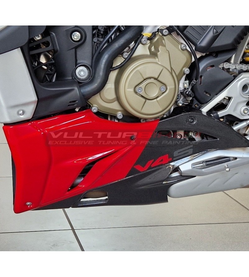 Carénages de fond en carbone personnalisé - Ducati Streetfighter V4