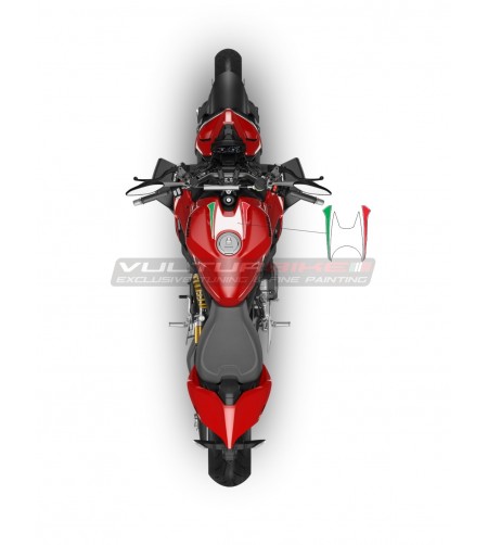 Tricolor Aufkleber für Tank - Ducati Panigale / Streetfighter V2