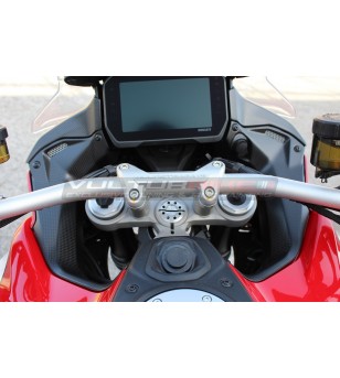 Carenado de carbono de diseño personalizado - Ducati Multistrada V4 aviador gris
