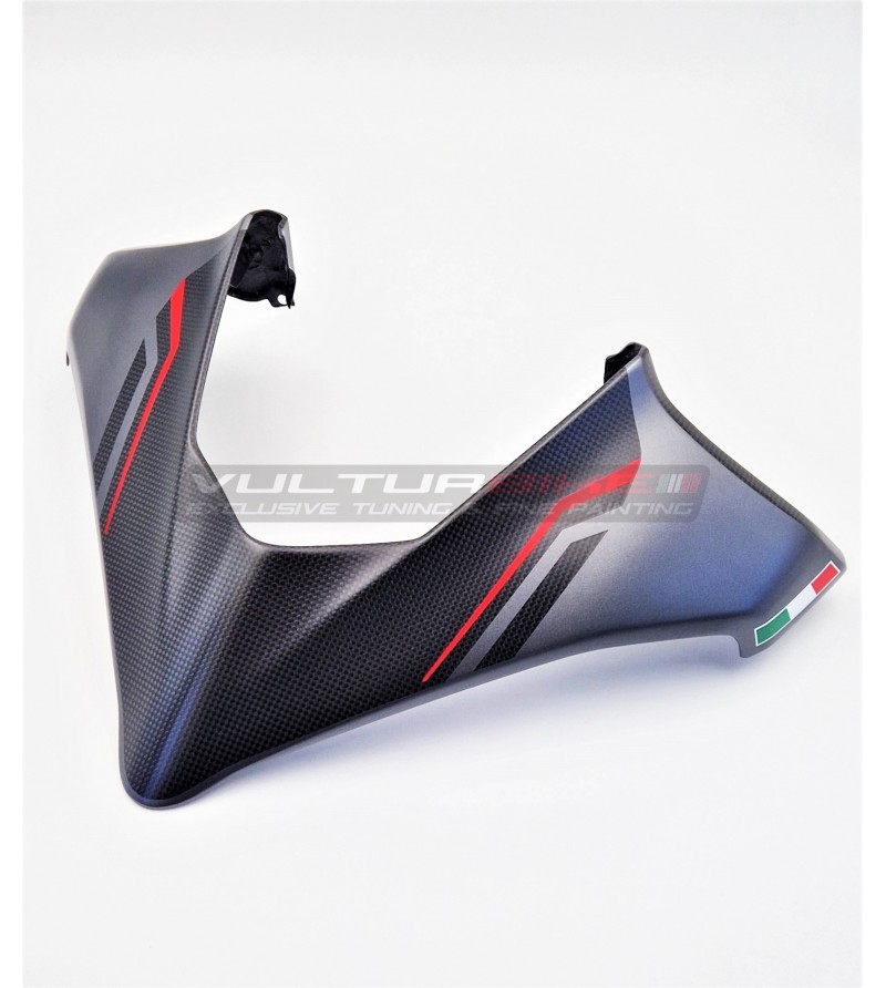 Custom Design Carbon Windscreen - Ducati Multistrada V4 aviator grey
