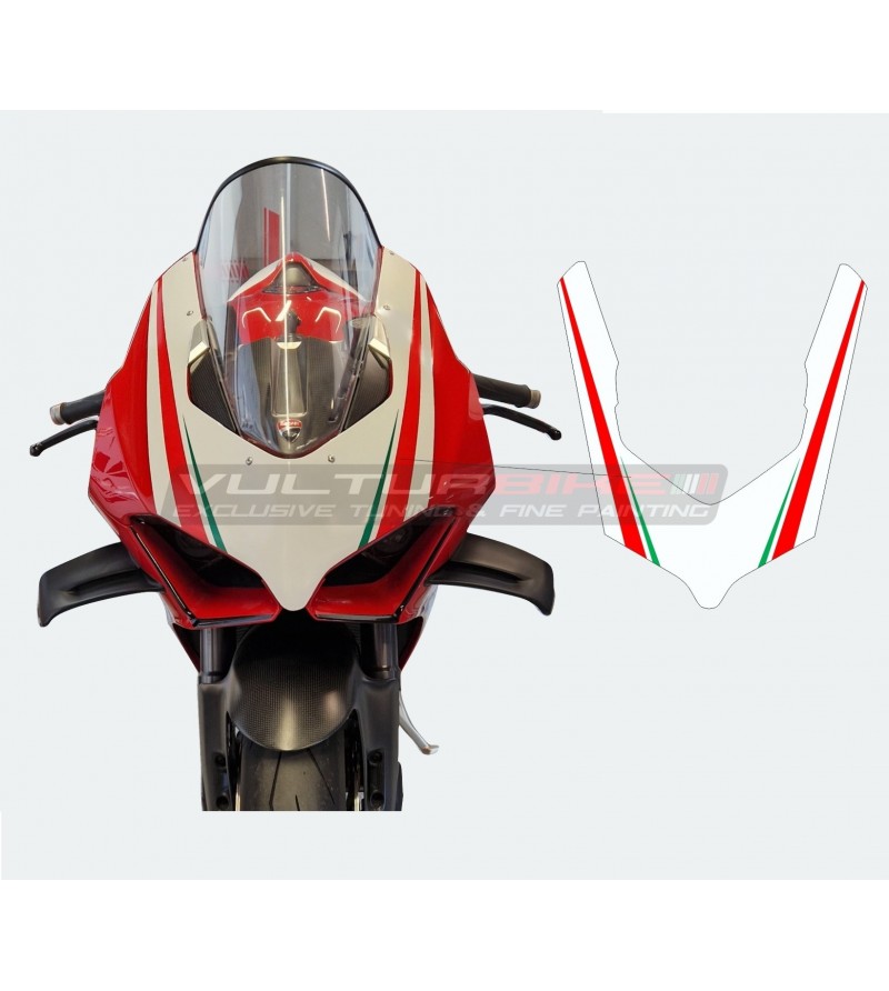 Adhésif tricolore pour bulle - Ducati Panigale V4 / V2