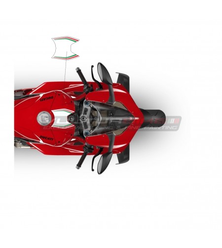 Autocollant tricolore pour réservoir - Ducati Panigale V4 2022 / 2023