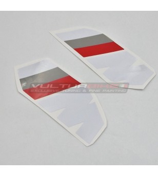 Pegatinas blancas en el panel lateral del tanque - BMW S1000RR 2019 / 2022