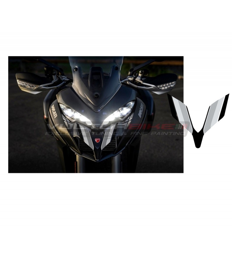 Sticker for windscreen volcan grey - Ducati Multistrada 950 / 1200 / 1260 / V2