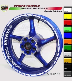 Factory Racing stickers for 17 inch motorcycle's wheels - Yamaha