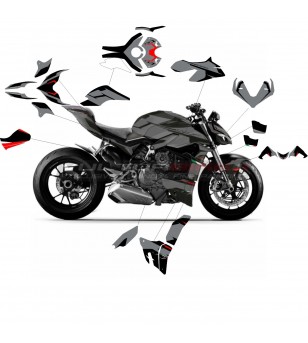 Grey design stickers kit - Ducati Streetfighter V4