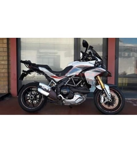 Kit adesivi per moto bianca - Ducati multistrada 1200/1200S 2010/2014 