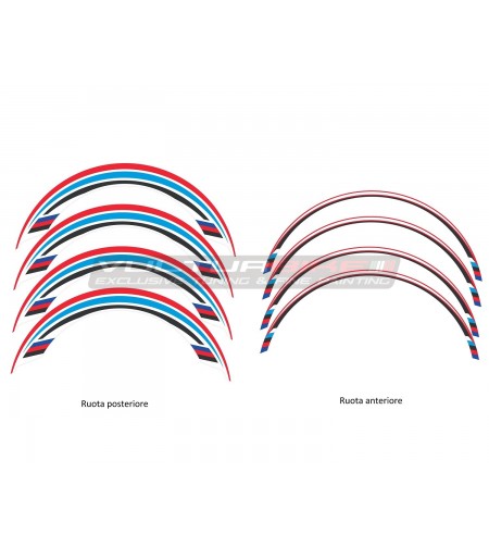 Kit de pegatinas para ruedas universales de diseño bmw 