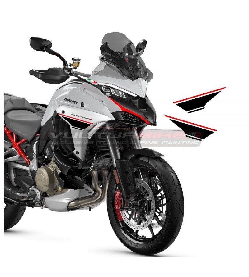 Pegatinas para nuevos paneles laterales de diseño - Ducati Multistrada V4