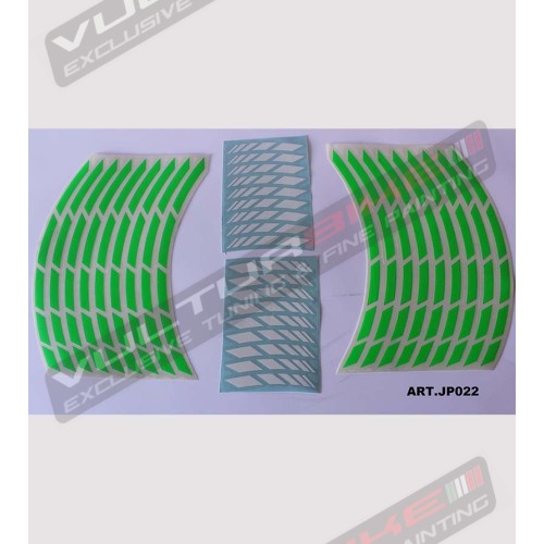 Pegatinas universales para ruedas de motocicleta de 17 pulgadas 