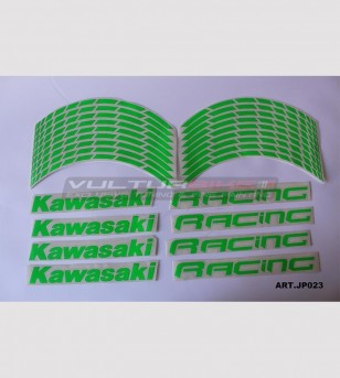 Adesivi Kawasaki Racing per ruote moto 17 pollici - Kawasaki