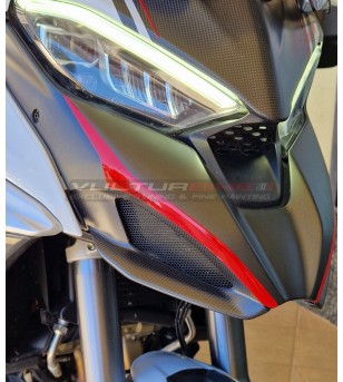 Aufkleber für Airboxspitze rot Design - Ducati Multistrada V4
