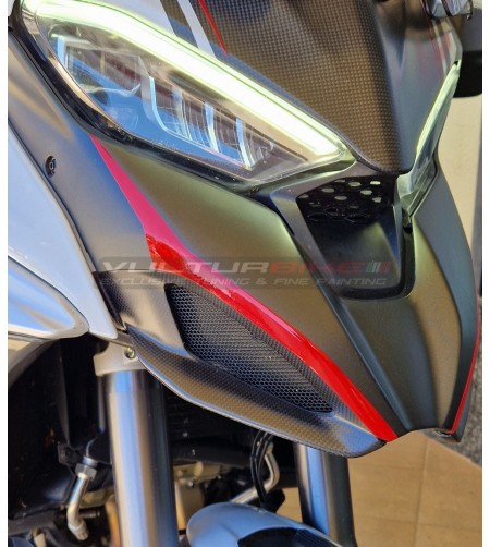 Aufkleber für Airboxspitze rot Design - Ducati Multistrada V4 