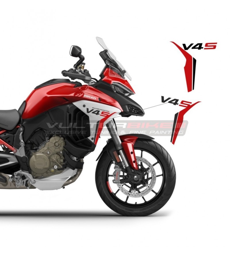 Benutzerdefinierte seitliche Aufkleber - Ducati Multistrada V4S