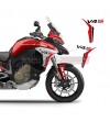 Pegatinas laterales de diseño personalizado - Ducati Multistrada V4S 