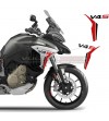 Benutzerdefinierte seitliche Aufkleber - Ducati Multistrada V4S 