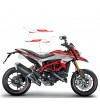 White design stickers for side fairings - Ducati Hypermotard 821 / 939 