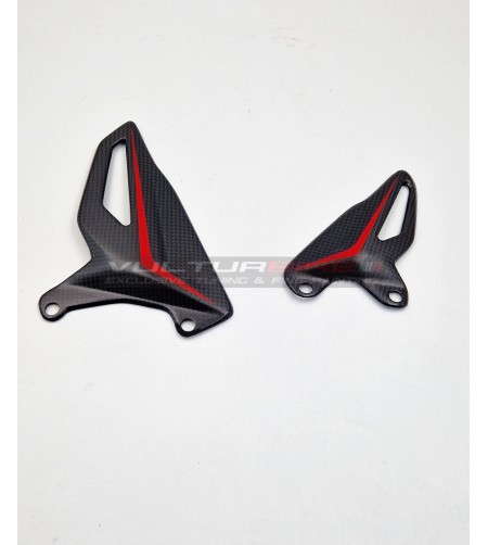 Conjunto de protector de talón de carbono de diseño personalizado - Ducati Panigale V4 / Streetfighter V4 / V2 